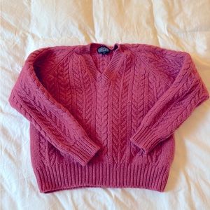 Lands End 100% wool sweater - Copenhagen style! 🌺